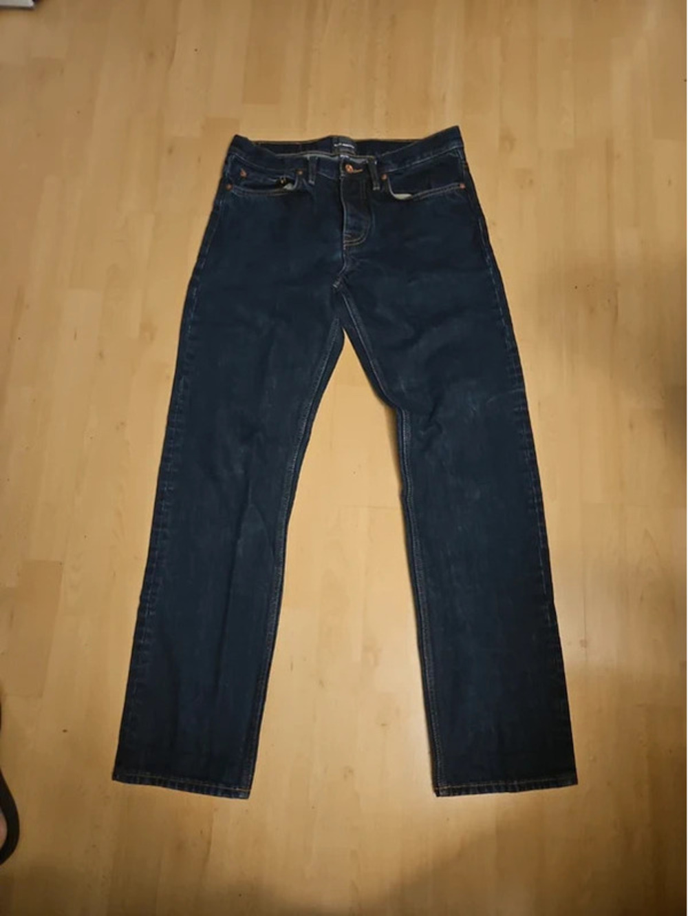 Club Monaco Premium Jeans Mens 30x31 Dark Wash Button Fly Straight Leg
